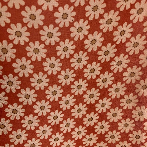 A’reve Anthropologie Red Off Shoulder Floral Top - Picture 2 of 11